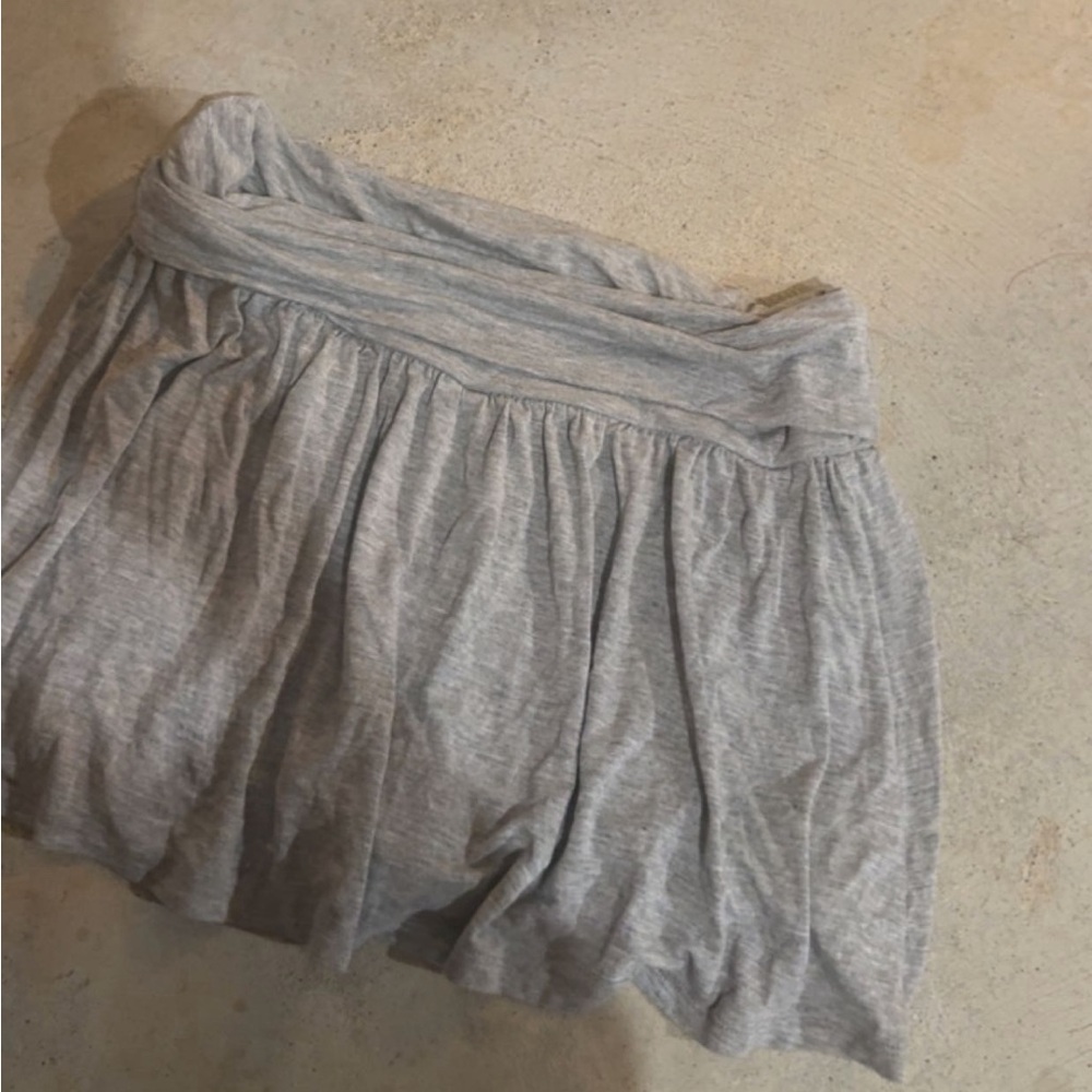 Gray Mini Skirt